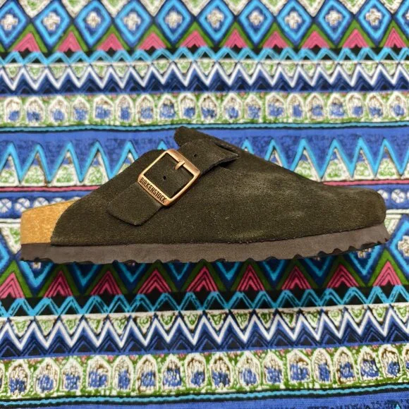 🌟POSH FRESH🌟 Women's Mocha Suede Birkenstock Boston Shoes - Narrow Fit - Picture 4 of 5